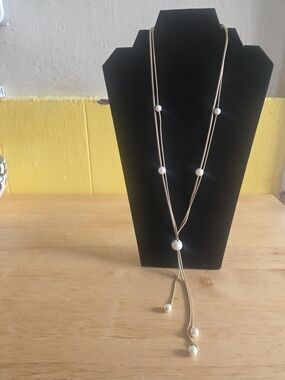 Alfani Elegant Gold-Tone Necklace with White Pearl Accents